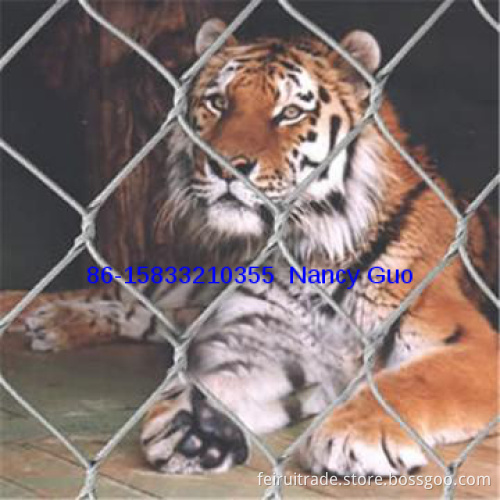 316/304 stainless steel wire rope mesh for zoo animal